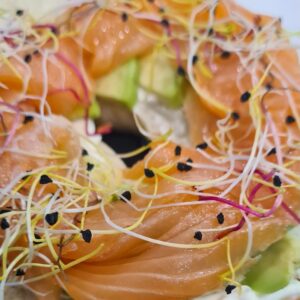 Bagel - saumon, avocat, fromage frais