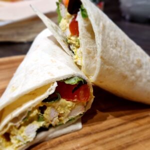 Wrap poulet curry