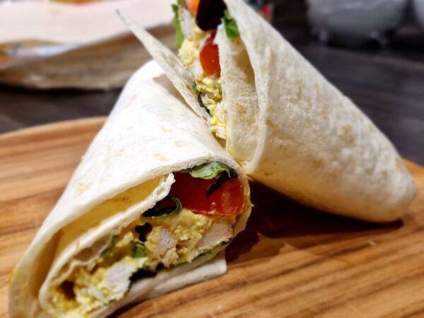 Wrap poulet curry