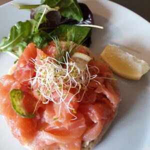 Saumon en Gravlax (la part)